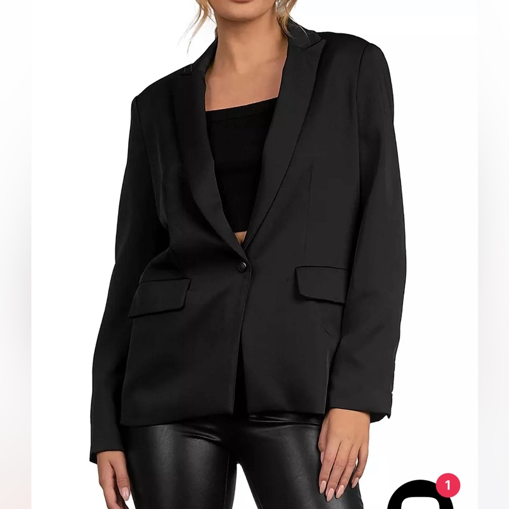 Elan Women's Black LOVE Blazer